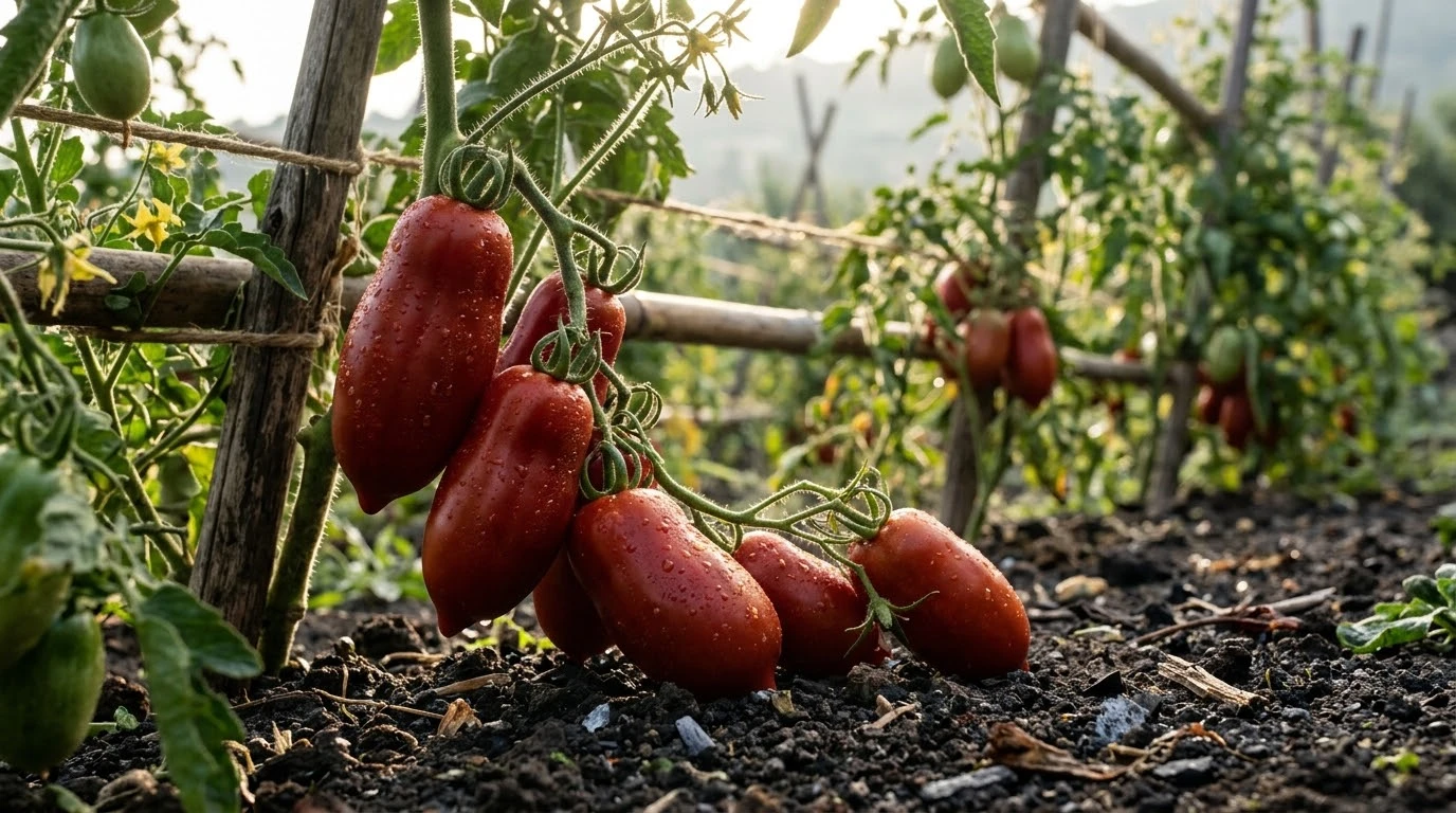 Pomodoro San Marzano dell Agro Sarnese Nocerino DOP: Fisiologia del Suelo Piroclastico y Acidez Volcanica Equilibrada