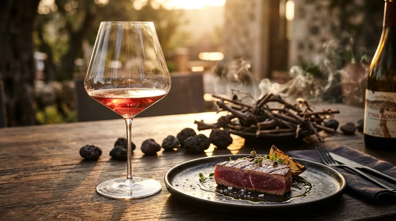 Atun Rojo de Almadraba a la Brasa con Costra de Semillas de Hinojo Silvestre y Tapenade - Fase 5: Sellado Volcánico del Atún a la Brasa