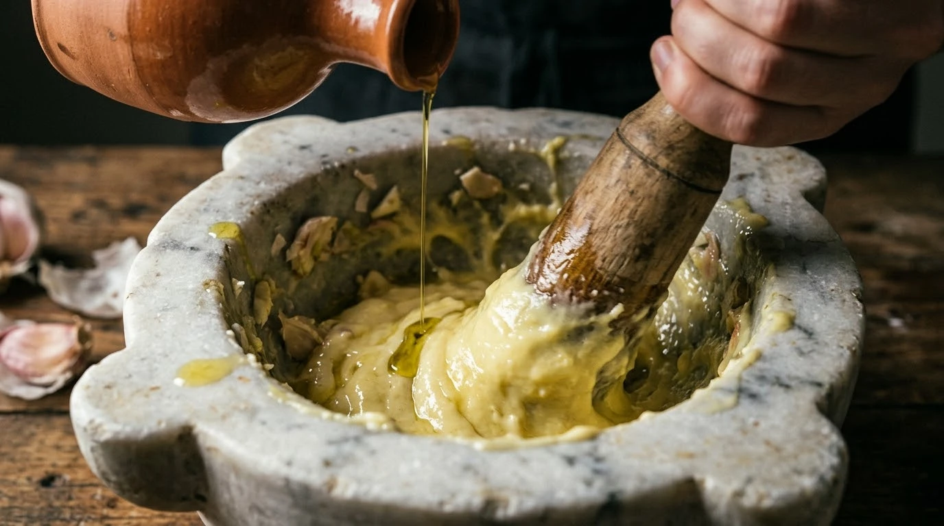 Caldero del Mar Menor: La Alquimia Marinera del Arroz de Calasparra - Fase 3: Doble Extracción Marina y Cocción del Mújol