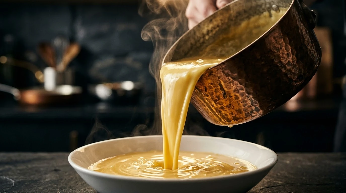 Crema Caliente de Parmigiano Reggiano de Montaña: La Emulsión Pura para Pasta Rellena - Fase 2: Clarificación y Filtrado Micelar