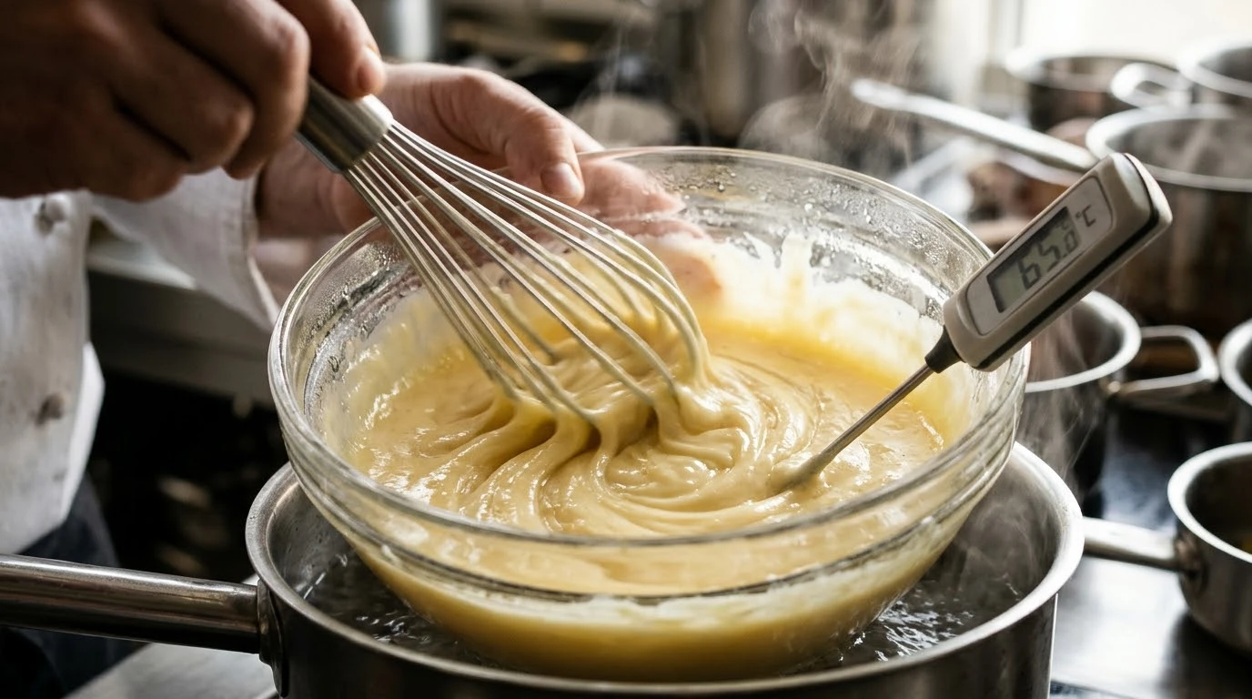 Crema Caliente de Parmigiano Reggiano de Montaña: La Emulsión Pura para Pasta Rellena - Fase 5: Montado Lipídico en Frío (Montee au Beurre)