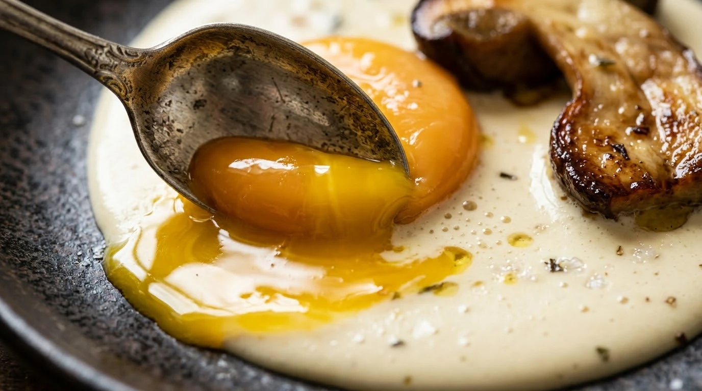 Receta de Crema Templada de Idiazabal Ahumado con Yema Curada y Boletos Confitados - Fase 1: Curado Osmótico de las Yemas de Huevo
