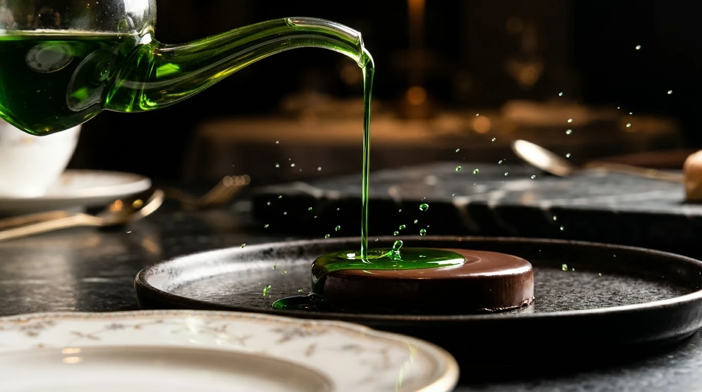Ganache Cremosa Chuao 70% con Sal Marina de Araya y Aceite de Oliva Arbequina - Fase 4: Descenso Térmico e Integración Vectorial del AOVE Arbequina