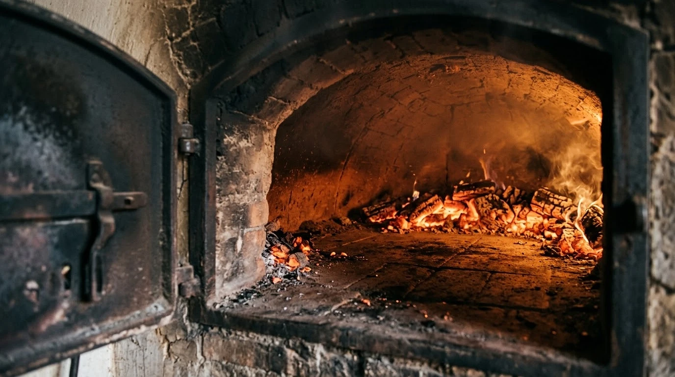 Lechazo Churro Asado en Horno de Leña Tradicional con Patatas Panadera - Fase 3: Primera Cocción Colagénica Lenta
