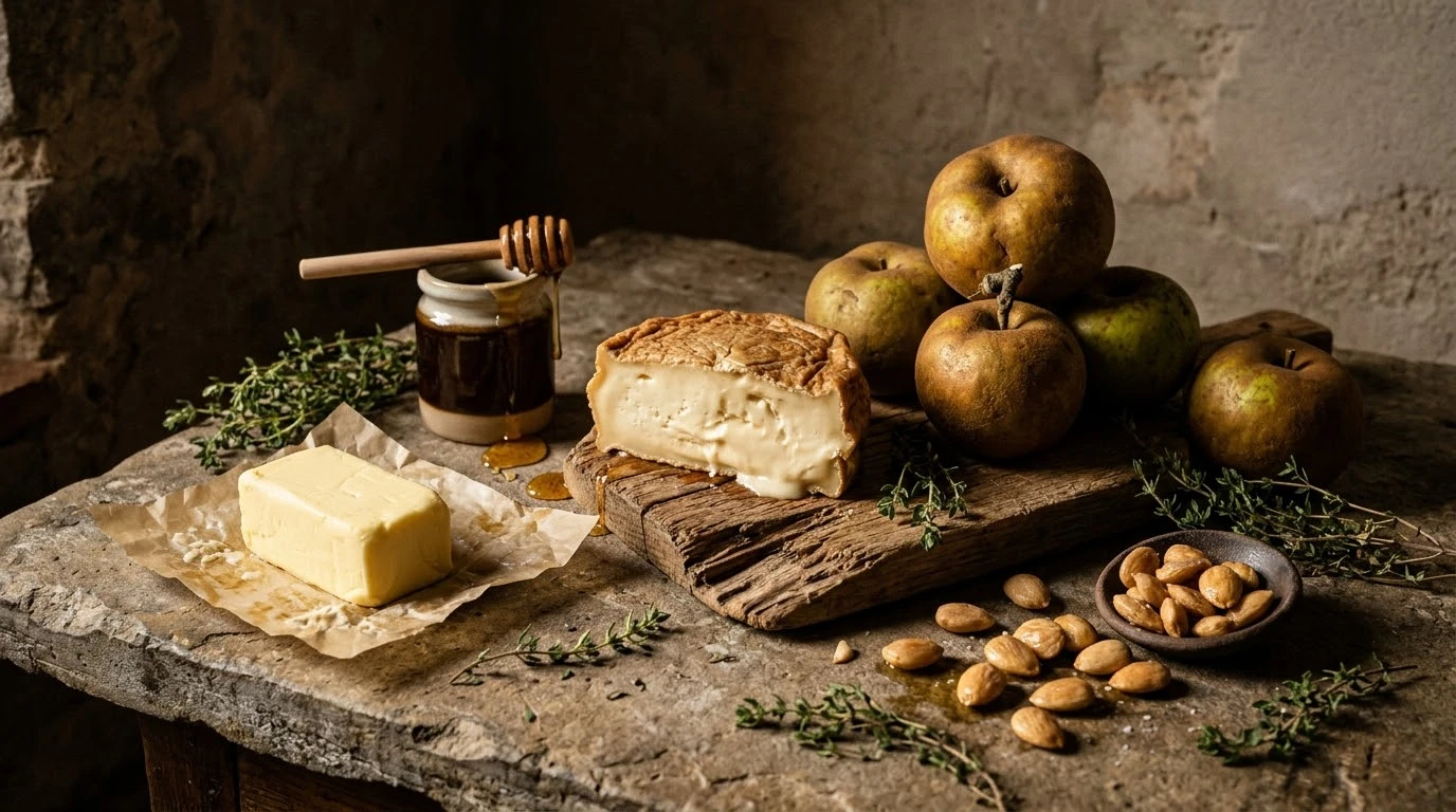 Milhojas Crujiente de Manzana Reineta Asada y Torta del Casar DOP - Fase 6: Coronación, Texturizado y Acabado Aromático