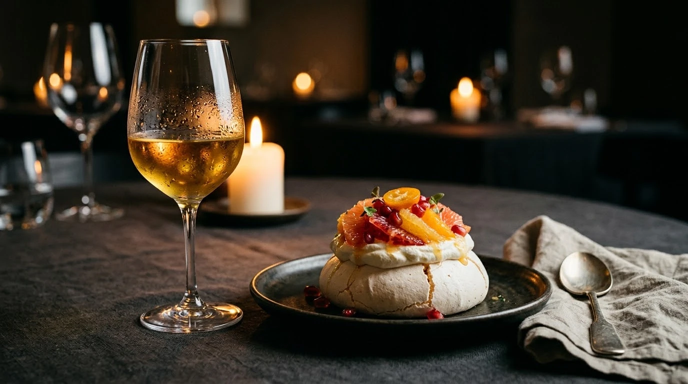 Pavlova Desestructurada de Cítricos de Invierno con Kumquat Confitado, Yuzu y Finger Lime - Fase 5: Montado de la Crema Diplomática Ligera de Yuzu