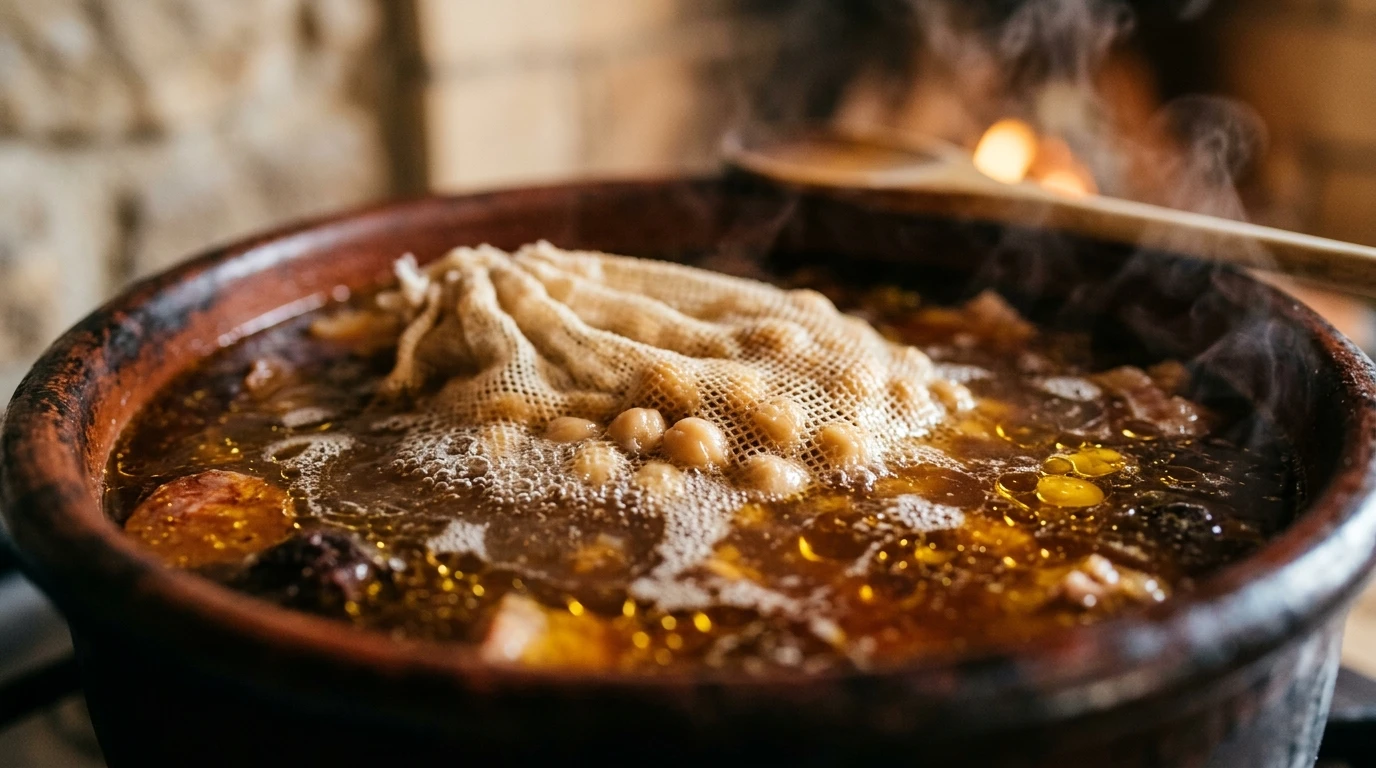 Receta de Cocido Madrileño Tradicional en Tres Vuelcos - Fusión y Cocción Lenta
