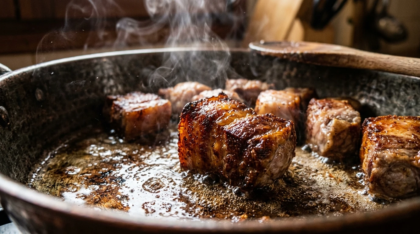 Receta de Marmitaco de Matanza Tradicional de Alta Escuela - Sellado Maillard y Fondo Aromático