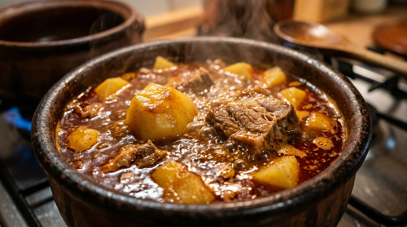 Receta de Marmitaco de Matanza Tradicional de Alta Escuela - Punto Térmico y Reducción