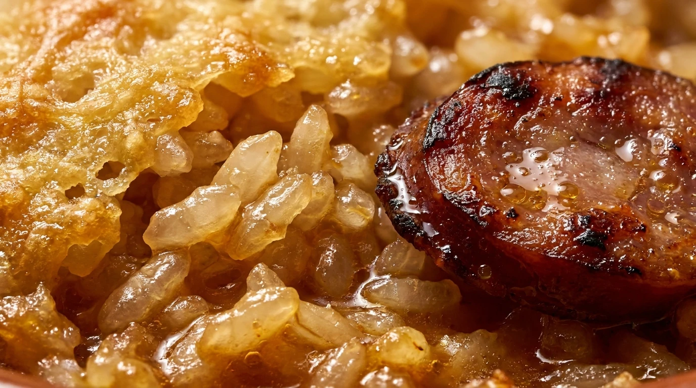 Receta de Arroz de Pato Tradicional al Horno con Embutidos Ibéricos y Reducción Noble - Ensamblaje Estratigráfico en Barro y Choque Térmico al Horno