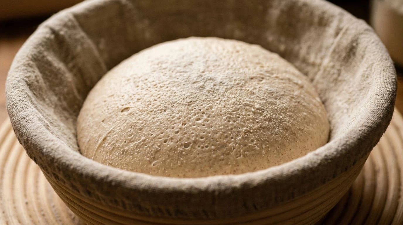 Receta de Hogaza Rústica con Masa Madre de Alta Hidratación - Preformado, Reposo de Relajación y Formado Definitivo en Tensión