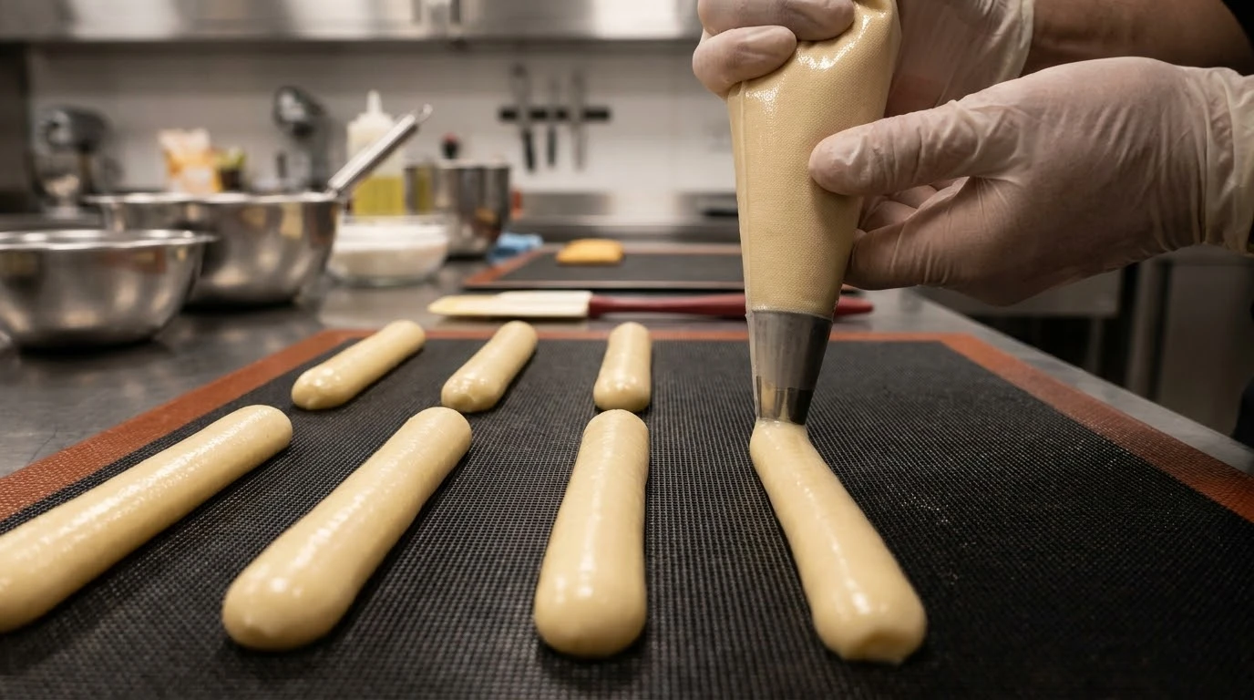 Receta de Lenguas de Gato Clásicas: Alta Pastelería, Termodinámica del Escudillado y Textura Quebradiza - Emulsión Gradual de Claras e Hidratación Progresiva