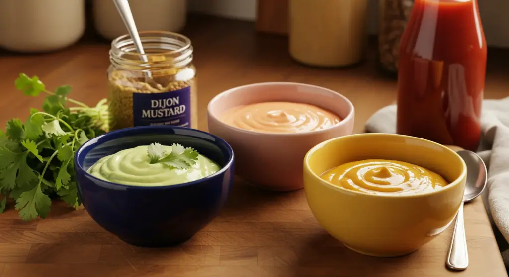Salsas caseras: la receta definitiva de coctelera, mostaneza y mahonesa de cilantro