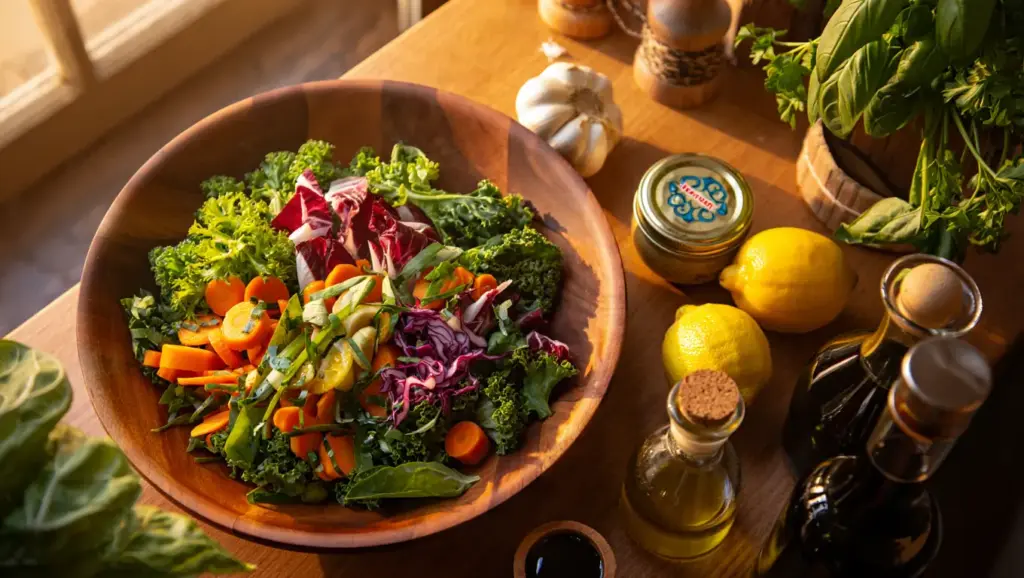 El Arte de Aliñar Ensaladas: Más Allá del Limón y el Aceite