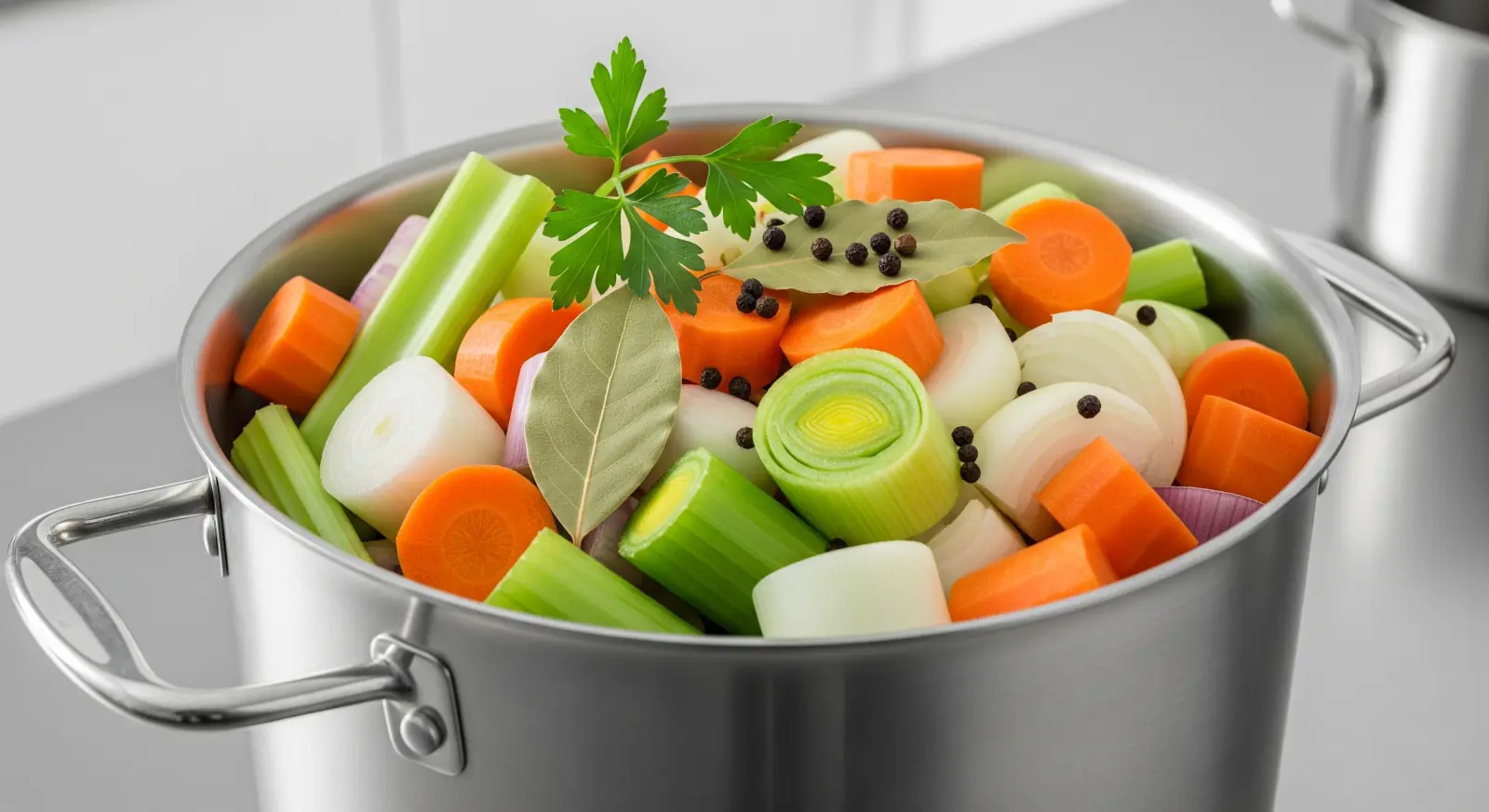 Verduras para el caldo
