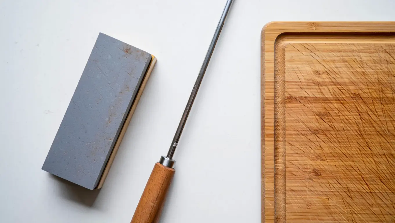 El cuidado del cuchillo del chef