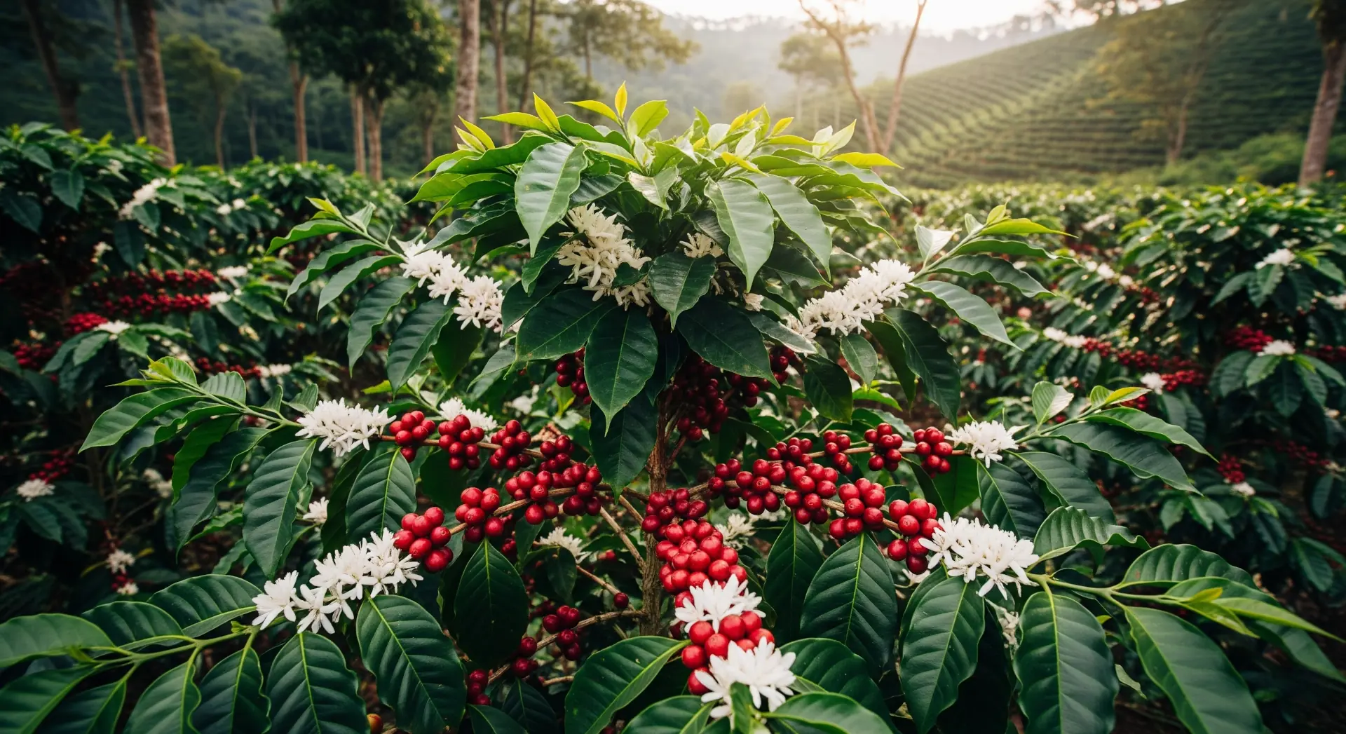 Siembra y cultivo del café