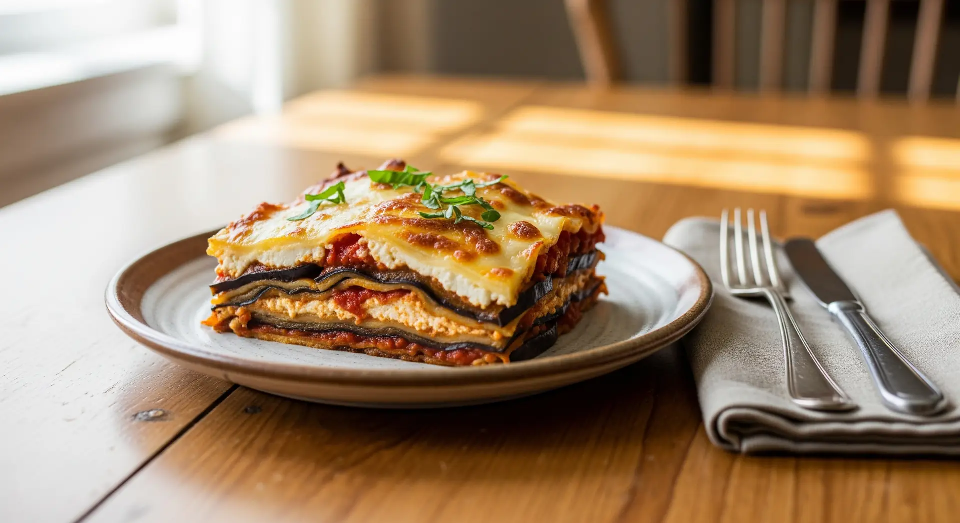 Lasaña de berenjenas perfecta