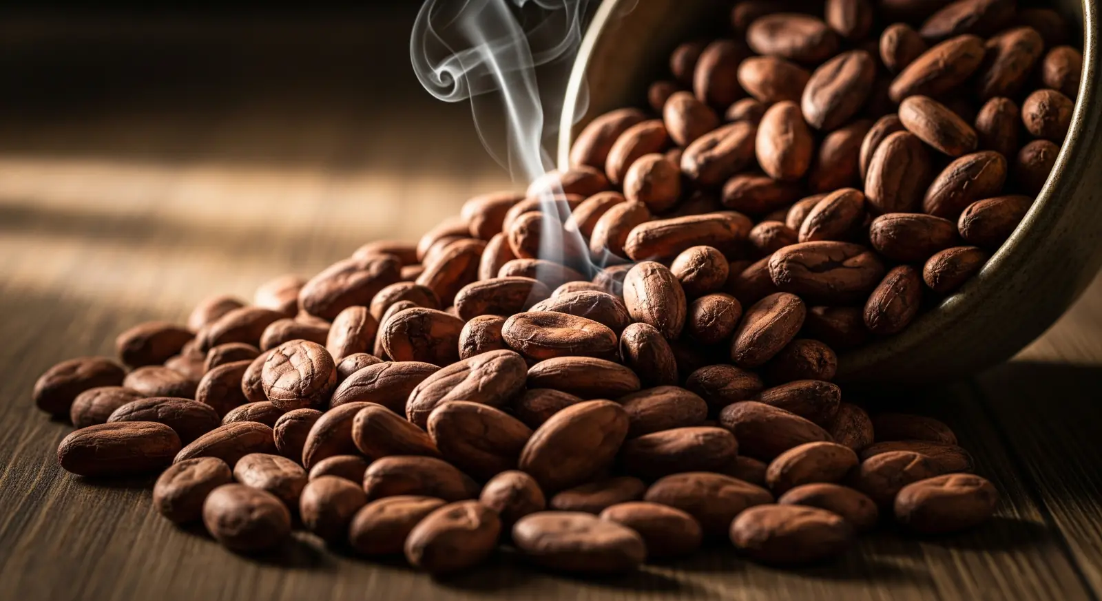 Tostado de los granos de cacao