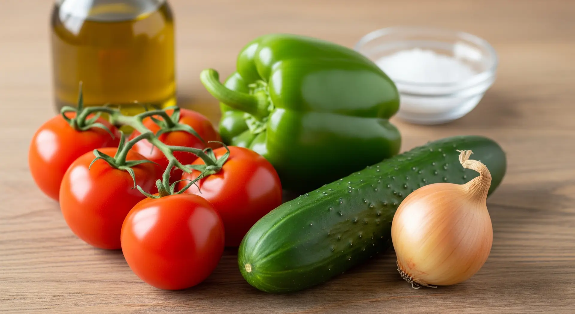 Ingredientes del Gazpacho Andaluiz