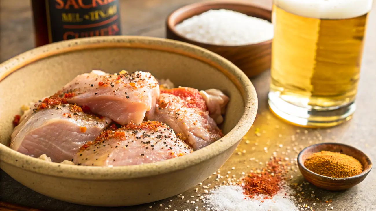 Ingredientes del pollo a la cerveza