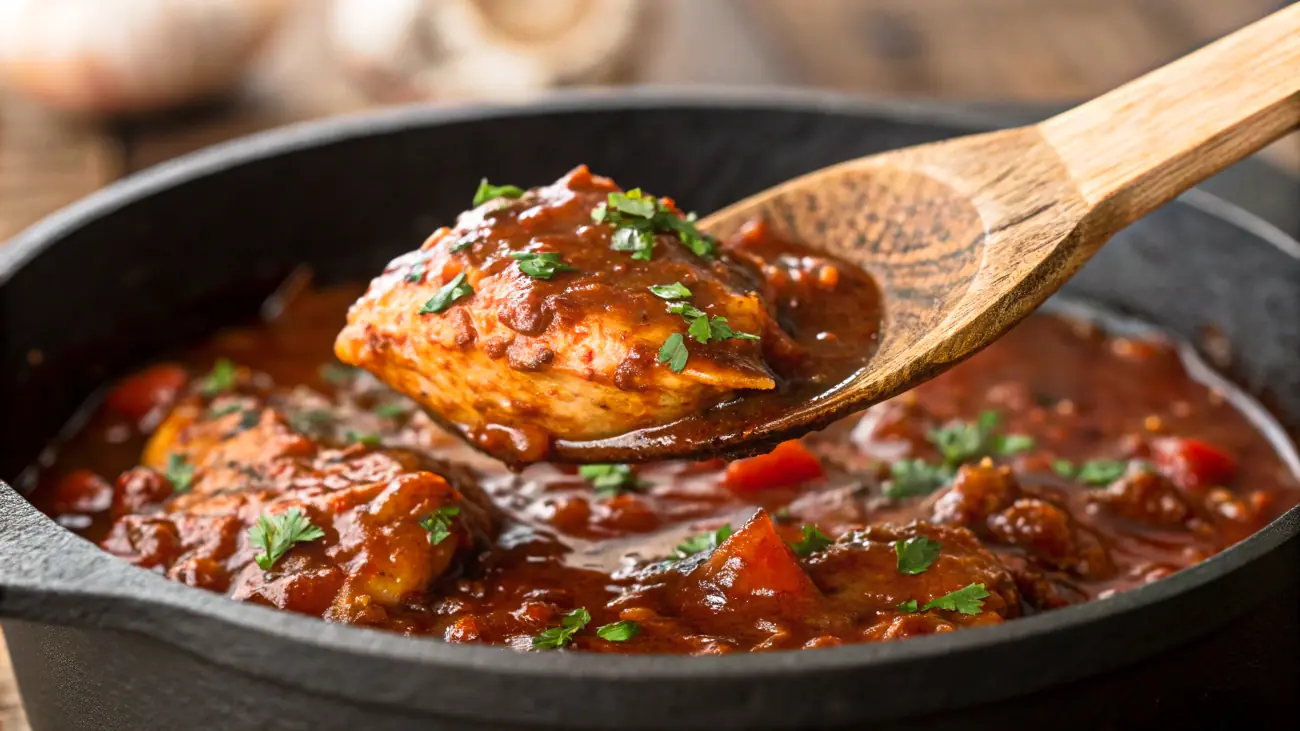 REceta sencilla de pollo a la cerveza con salsa