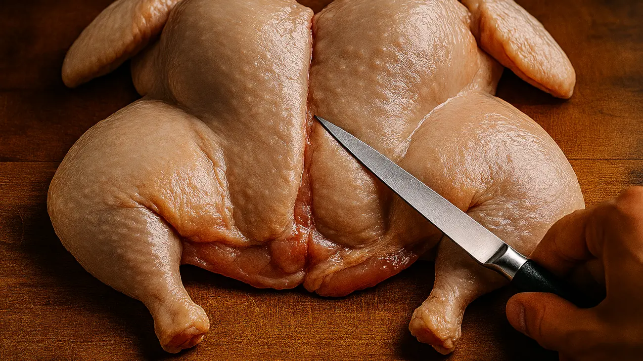 Como deshuesar un pollo entero