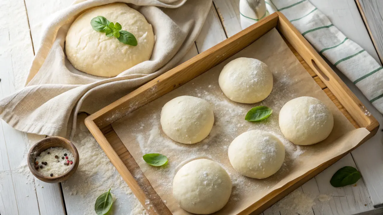 Fermentación lenta de la masa de pizza