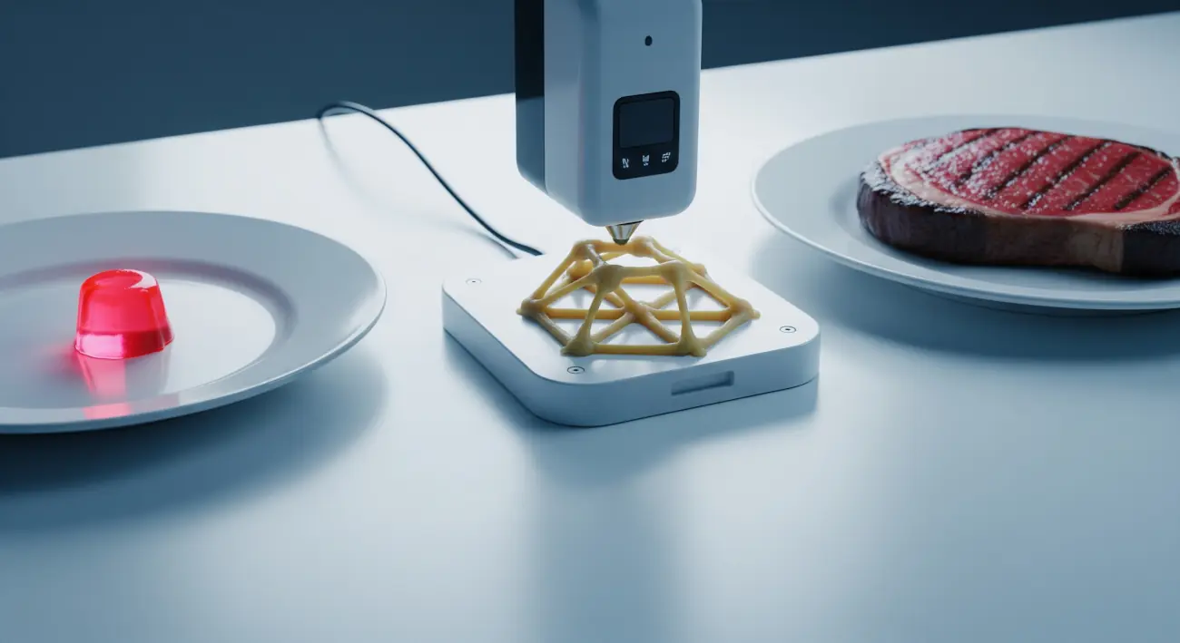 Presentación Editorial — Imaginando el Plato Perfecto: De las Píldoras Nutritivas de 'Los Supersónicos' a la Comida Impresa en 3D