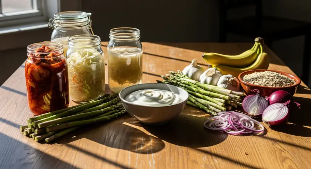 Probióticos y Prebióticos: La Guía Definitiva para Entenderlos y Mejorar tu Salud Intestinal (con Alimentos Reales)