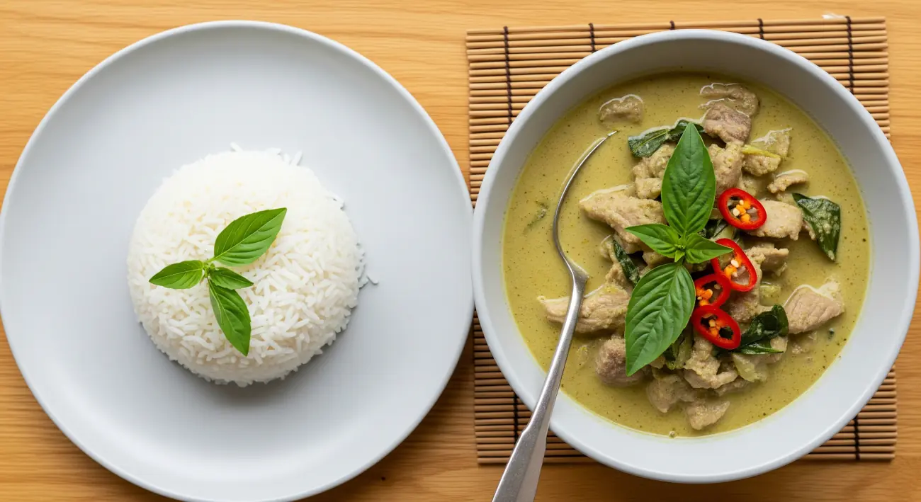 Acompasñamiento para el Curry Verde Tailandés