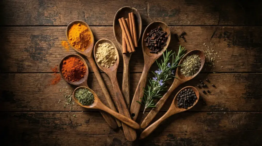 El Botiquín en tu Despensa: Las 7 Especias con Más Poder Antioxidante y Antiinflamatorio (y cómo usarlas)