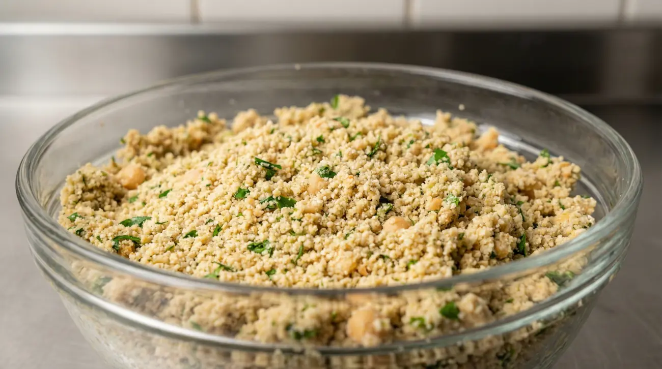 Textura correcta del Falafel