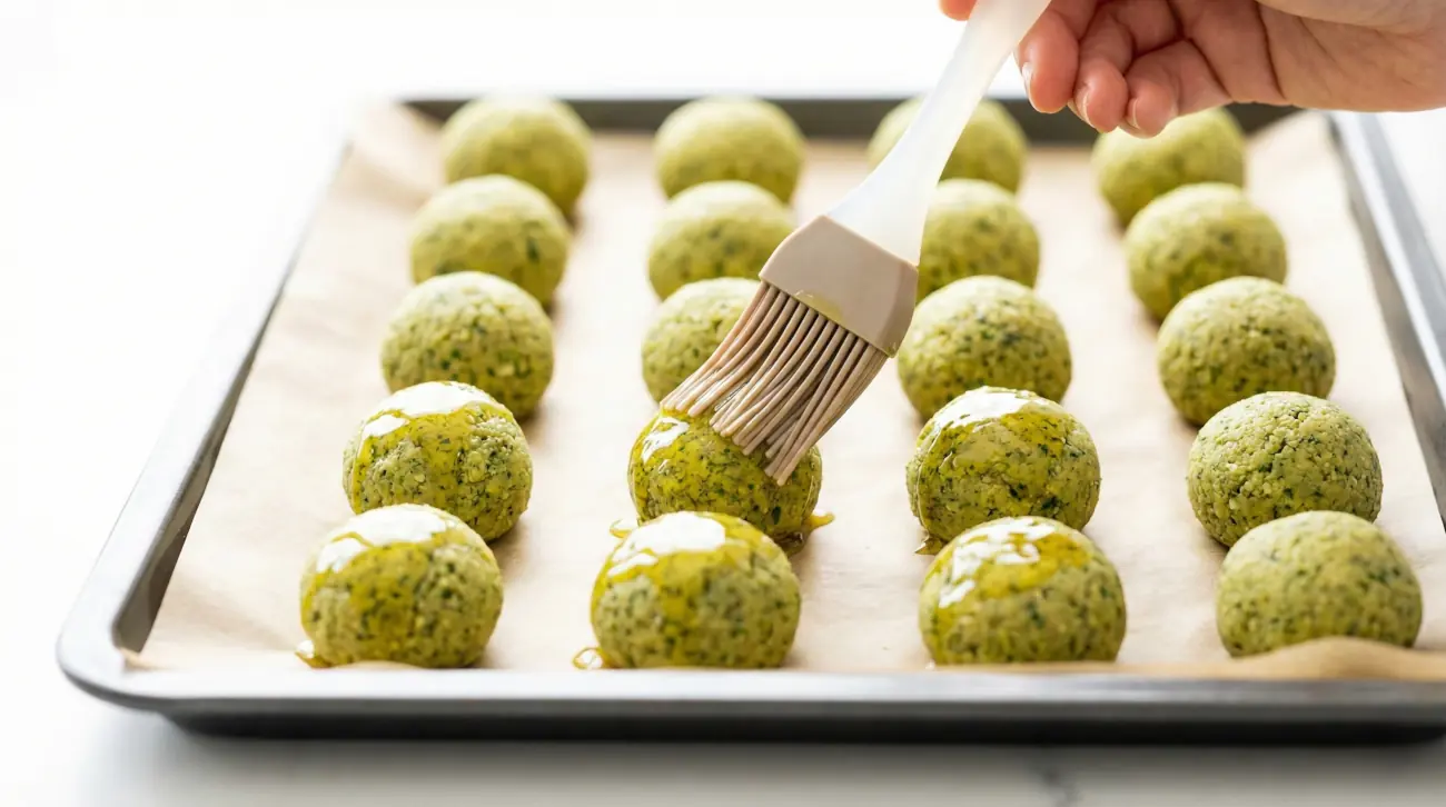 Falafel horneado: el truco del aceite de oliva