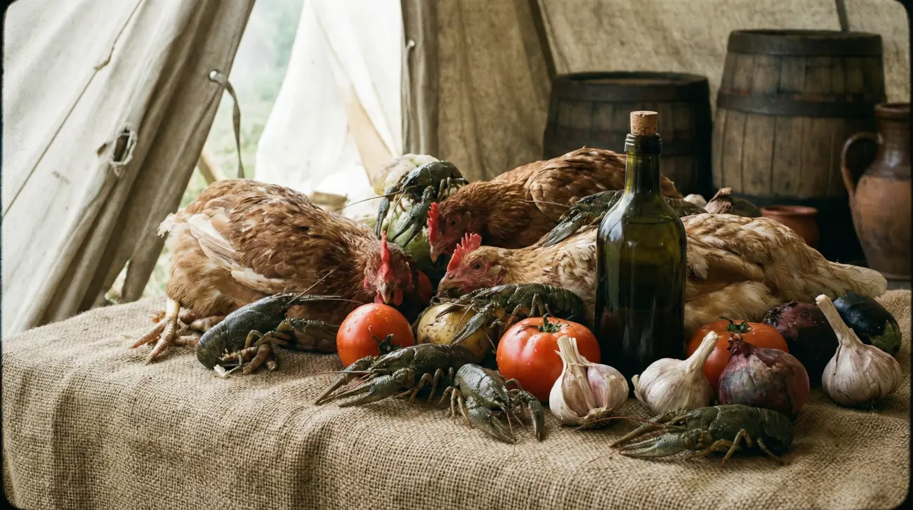 Los ingredientes del pollo a la Marengo