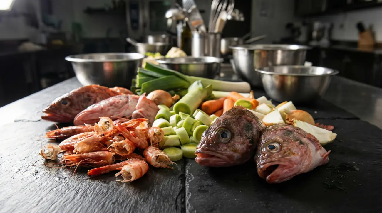 Receta de caldo de pescado y marisco