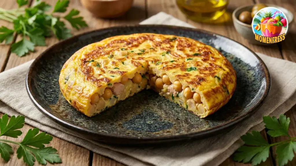 Tortilla de Garbanzos y Atún (Sin Patata)