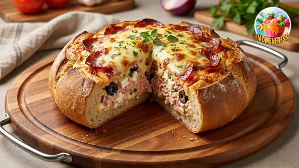 HOGAZA RELLENA y Gratinada al Horno 🥖 ¡Mira qué CORTE tiene! (Receta Fácil)