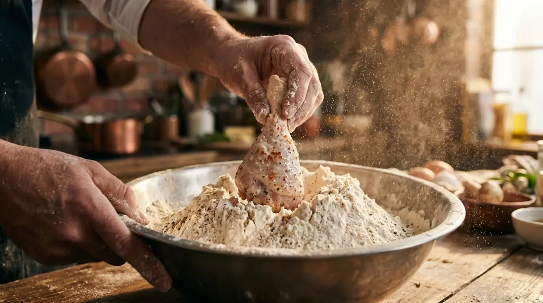 Pollo frito estilo Popeyyes: El doble rebozado