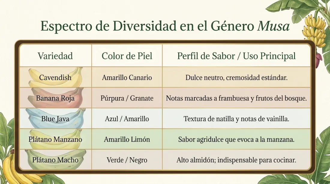Diversidad de Banana del Género Musa