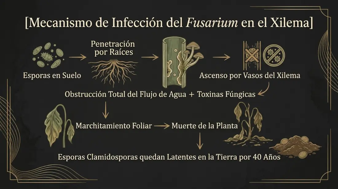 Mecanismo de Infección de la Banana