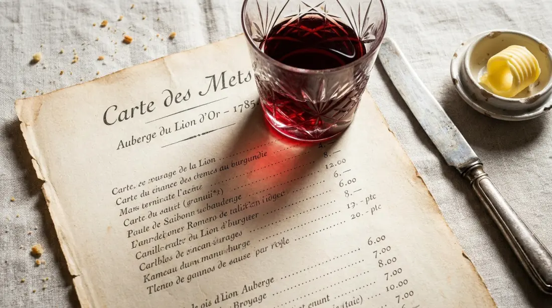 Origen Primer Restaurante: El Primer Menú Impreso
